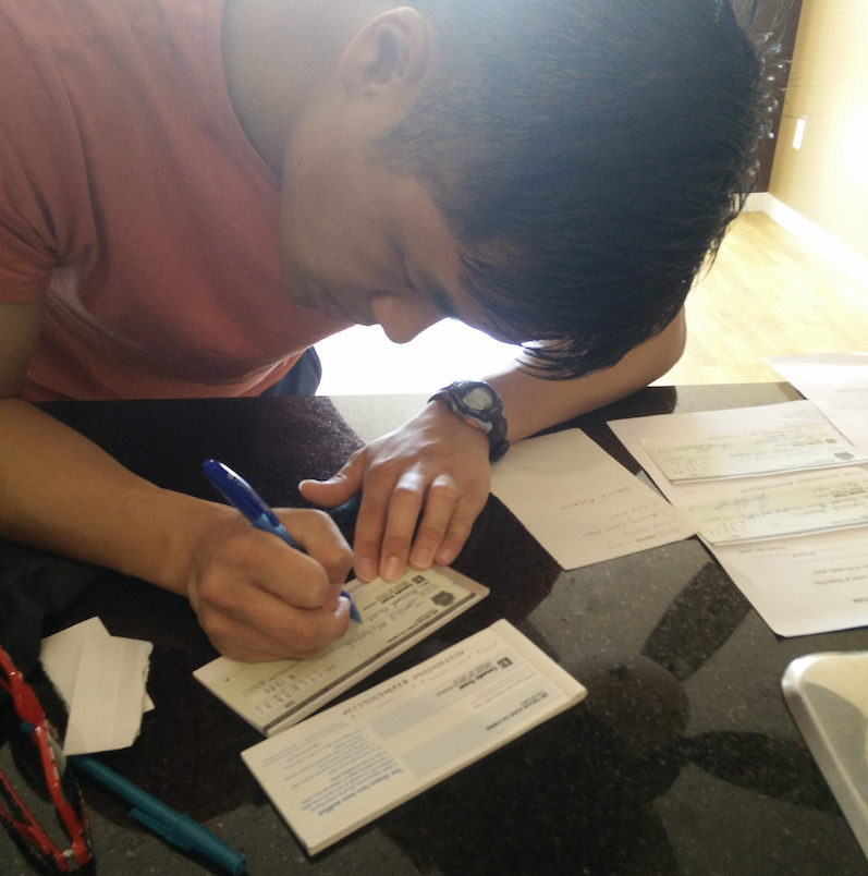 Signing Cheques
