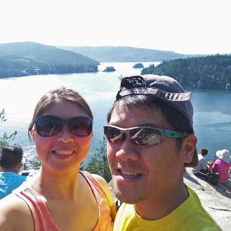 We went hiking